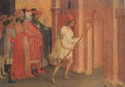 michele di matteo lambertini The Emperor Heraclius Carries the Cross to Jerusalem (mk05) painting